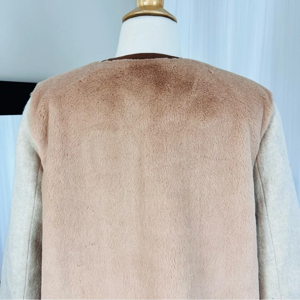 💋Madewell Colorblock faux mint jacket. Size S - Picture 5 of 9
